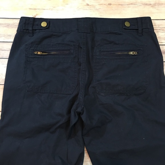 SOLD 4 GAP Straight Cropped Capri Navy Blue Pants - Picture 6 of 8